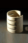 Parts of Four Spine Bracelet Collection Highly Handcrafted PS4-608-6-UAS-CSY 60mm Super Acid Silver PPOF20